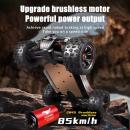 Masina cu telecomanda, 9522 PRO 4WD, scara 1:16, 2.4G, viteza maxima 85km/h+, acumulator 3S 11.1V 2000 mAh LiPo, autonomie 20 min, culoare rosie