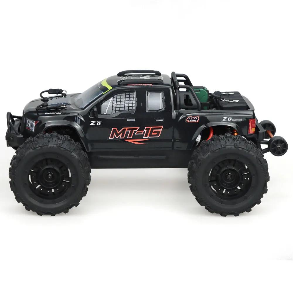 Masina cu telecomanda, ZD Racing MT-16 4WD, scara 1:16, 2.4G, viteza maxima 80km/h+, acumulator 3S 35C 2200mAh LiPo, motor Rocket 2845 fara perii 3600KV, autonomie 10-15 min, negru - imagine 4