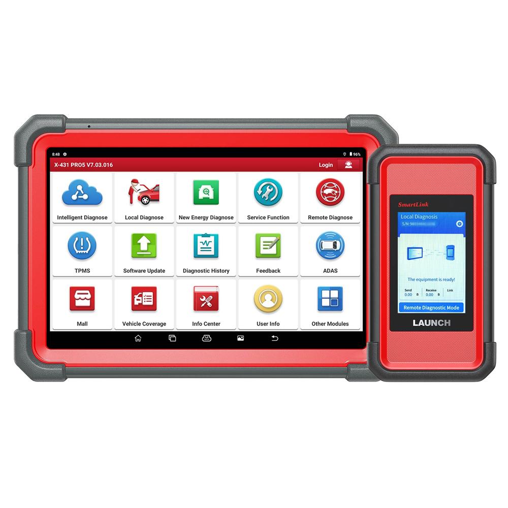 Tester Auto Profesional, Launch X431 PRO 5 cu Smart Link 2.0, Display 10.1 inch, Android 10.0, 4GB RAM + 64GB Stocare, Codare ECU, Bidirectional control, Diagnoza Multimarca, 39+ Functii Speciale, ADAS, CANFD, Doip, baterie 6300 mAh, 2 ani actualizare gr - imagine 2