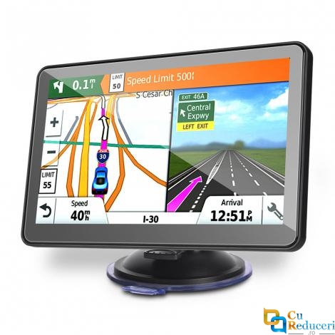 Navigator GPS 902, 9 inch cu touch screen, memorie 16GB, cache 256M, rezolutie 800 x 480 pixeli, capacitate baterie 2500 mah, harti IGO/Navitel, harta Europei + actualizari pe viata a hartilor