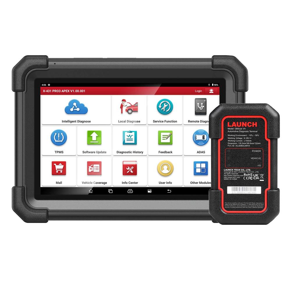 Tester Profesional Launch X431 PRO3 Apex cu Non-16 Pin Adaptor Box, 37+ Functii Speciale, CAN FD/DoIP, Codare ECU, Android 10.0, 4GB RAM, 64GB stocare, display 10.1 inch, baterie 6300 mAh, 2 ani actualizare gratuita - imagine 3