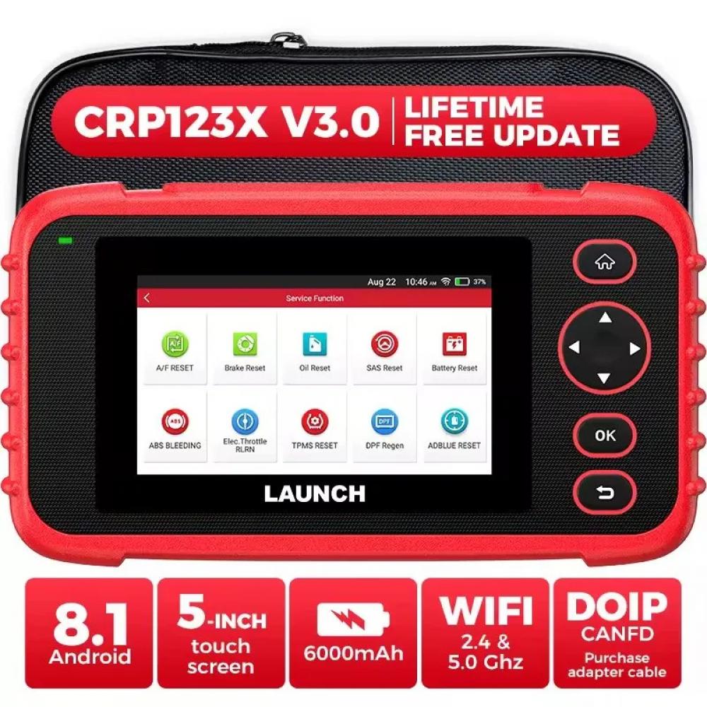 Tester Auto Profesional, Launch CRP123X V3.0, OBD2, EOBD Display 5 inch, Android 8.1, 2GB RAM + 32GB Stocare, baterie 6100 mAh, actualizare gratuita pe viata - imagine 5