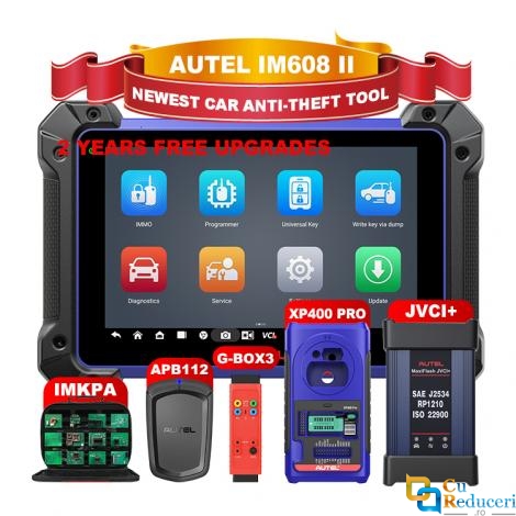 Autel MaxiIM IM608 II Kit Complet - Tester Diagnoza Auto Profesional, Programare Chei, XP400PRO, G-BOX2, APB112, IMKPA, J2534, 40 Functii Speciale, Display 10.1 inch, 2 Ani Update Gratuit