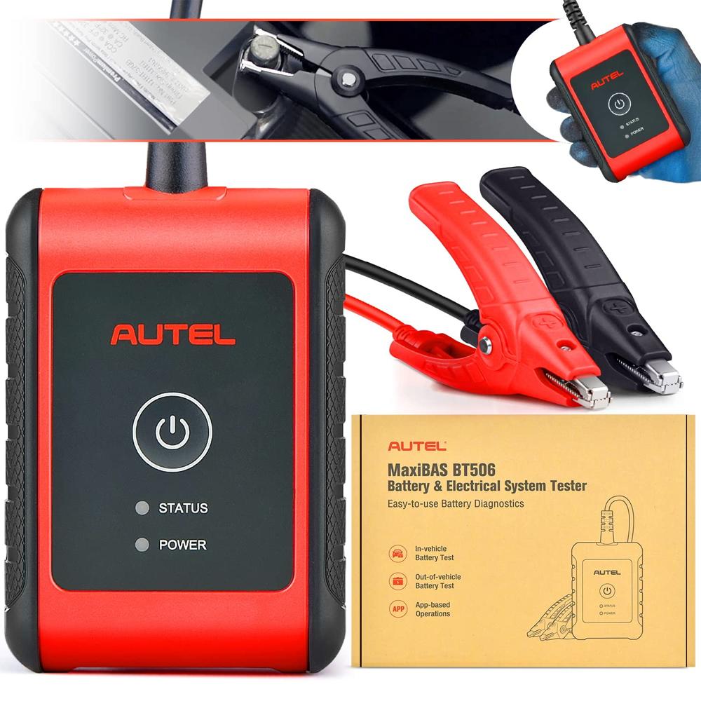 Tester Baterii Auto Profesional Autel MaxiBAS BT506 - 12V/24V cu Bluetooth, Diagnostic Baterie, Alternator, Sistem Pornire si Analiza Sistem Electric - imagine 5