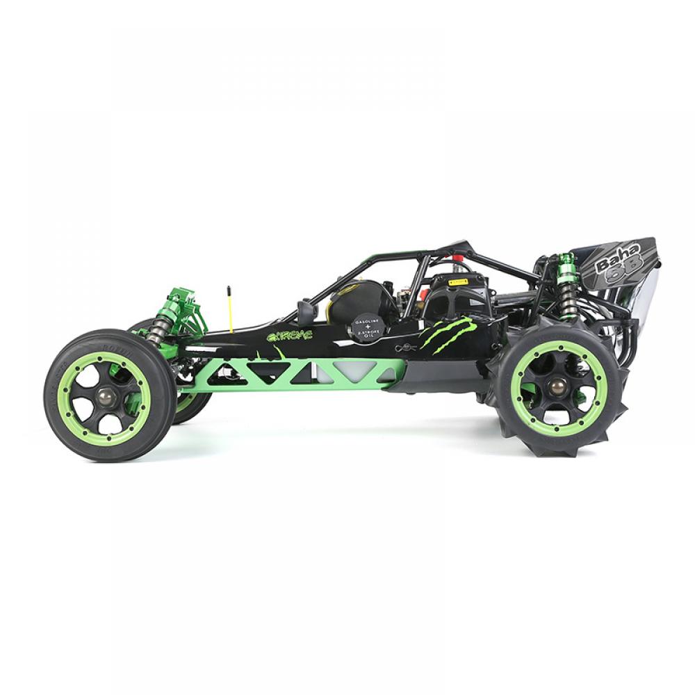 Masina cu telecomanda ROFUN BAHA 360AS pe benzina 36CC cu doi cilindri, scara 1:5, 2.4G 2WD rc car de mare viteza 90 km/h, model profesional off-road - imagine 3