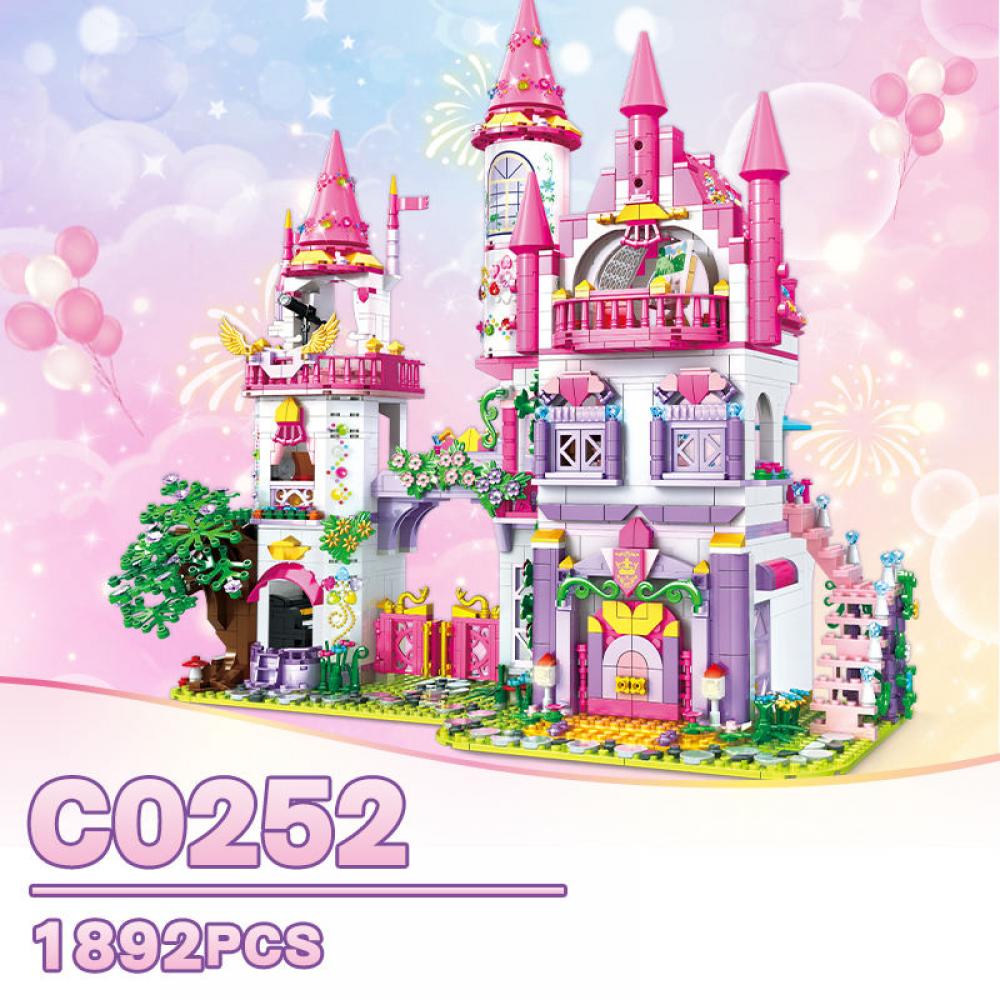 Set constructie tip Lego Woma® C0252 - 1892 piese, Gradina Amaranthine din taramul basmelor, set creativ pentru copii - imagine 3