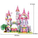 Set constructie tip Lego Woma® C0252 - 1892 piese, Gradina Amaranthine din taramul basmelor, set creativ pentru copii