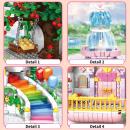 Set constructie tip Lego Woma® C0243 - 1614 piese, Castelul Windsor din Tara Zanelor, set creativ pentru copii