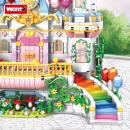 Set constructie tip Lego Woma® C0243 - 1614 piese, Castelul Windsor din Tara Zanelor, set creativ pentru copii