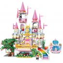 Set constructie tip Lego Woma® C0243 - 1614 piese, Castelul Windsor din Tara Zanelor, set creativ pentru copii