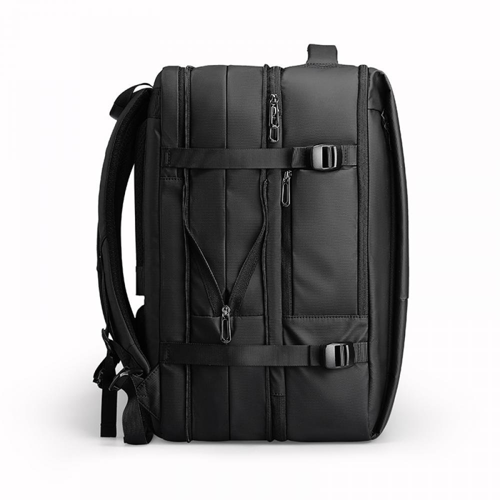 Rucsac de calatorie, Mark Ryden, compatibil cu laptop 17.3 inch si tableta 11 inch, extensibil 30-45L, port USB si micro USB, material Oxford impermeabil, sistem antifurt, culoare negru, perfect pentru calatorii, business sau utilizare zilnica - imagine 2