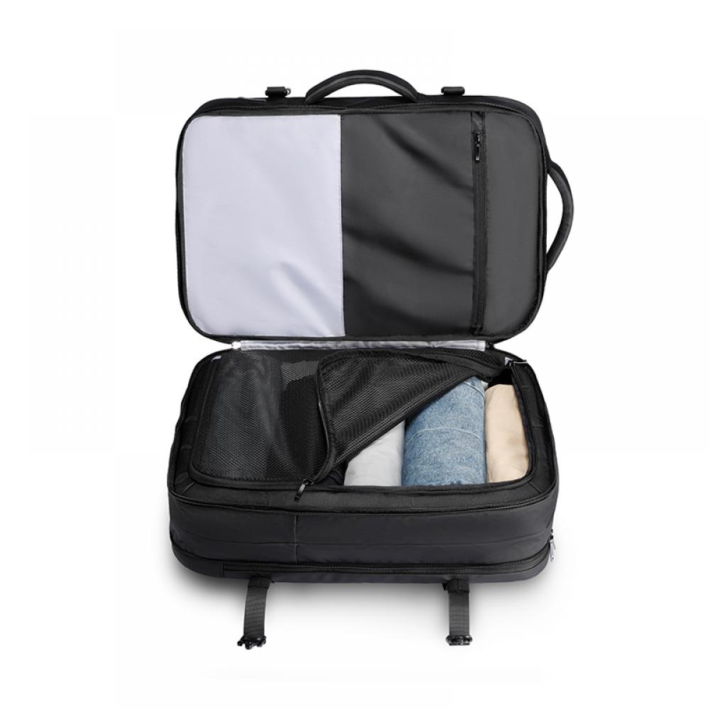Rucsac de calatorie, Mark Ryden, compatibil cu laptop 17.3 inch si tableta 11 inch, extensibil 30-45L, port USB si micro USB, material Oxford impermeabil, sistem antifurt, culoare negru, perfect pentru calatorii, business sau utilizare zilnica - imagine 4