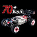 Masina cu telecomanda profesionala pentru curse, Hoshi N517C 4WD, de mare viteza 70km/h, scara 1:12, 2.4G, acumulator 11.1V 2200 mAh 3S 35C, autonomie 20 min, motor fara perii