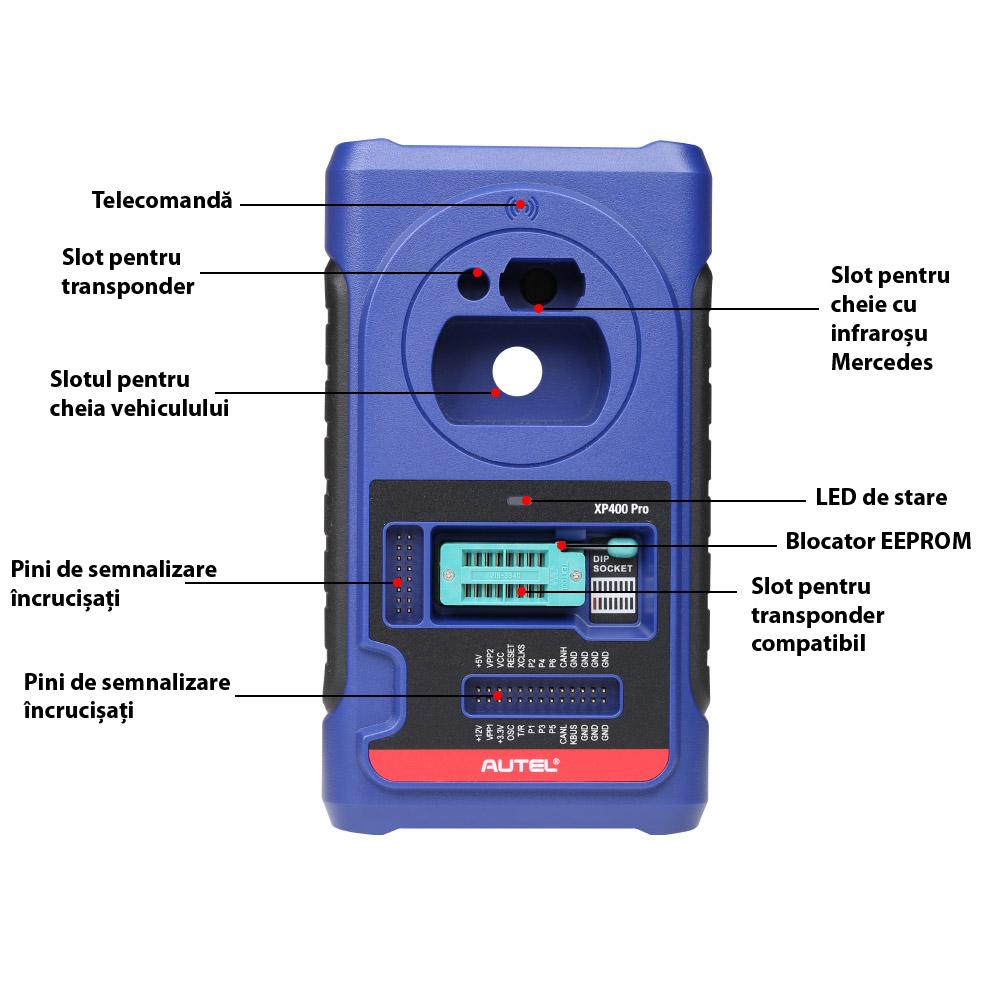 Autel XP400 PRO Programator Chei Auto Profesional IMMO EEPROM ECU Diagnostic Avansat Compatibil cu Autel MaxiIM IM508 / IM508S si IM608 / IM608 II / IM608 Pro / IM608 Pro II - imagine 3