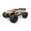 Masina cu Telecomanda off road, RC SCY-16102 PRO, 4x4, Motor Brushless, Viteza 70 km/h, Lumini LED, 2.4GHz, Off-Road, 1:16, Baterie 7.4V 1500mAh, Autonomie 18 min, Culoare portocaliu