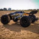 Masina cu Telecomanda off road, RC SCY-16102 PRO, 4x4, Motor Brushless, Viteza 70 km/h, Lumini LED, 2.4GHz, Off-Road, 1:16, Baterie 7.4V 1500mAh, Autonomie 18 min, Culoare portocaliu
