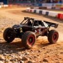 Masina cu telecomanda profesionala, NSR 5XL-E 1:5 rosie - Off Road 4x4, Motor Puternic, de mare viteza 80 km/h, telecomanda profesionala, autonomie 25min