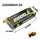 Acumulator pentru masina cu telecomanda Rlaarlo Metal MINI RZ001G-A - 3S 11.1V 2200mah cu mufa XT60