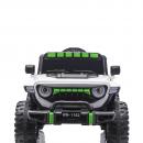 Masina electrica pentru copii, 4x4, 12V 10Ah, 2 locuri, off-road, telecomanda parinti, LED, Bluetooth, USB, Roti cauciuc EVA, scaun piele ecologica, editie premium, 140x78x86 cm, gri