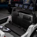 Masinuta electrica pentru copii, dotari premium, 4x4 , 2 locuri, 4 motoare 390, roti EVA, scaune piele ecologica, telecomanda parinti 2.4G, bluetooth, LED, suspensii, 12V 7Ah, 134 x 83 x 86 cm, culoare gri 